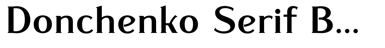 Donchenko Serif Bold